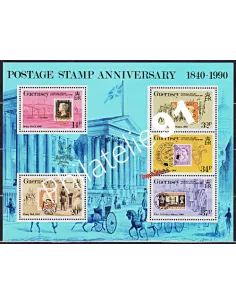 GUERNESEY - BF n° 11 ** - 150ème anniversaire de la création du 1er Timbre Poste