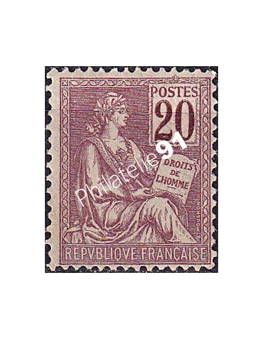 Timbre n° 113 neuf, Type Mouchon, collection timbres France
