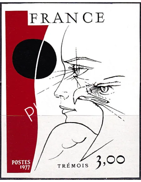 Timbre n° 1950a non dentelé neuf, collection timbres France