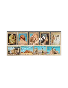 FUJEIRA n° 49 à 57 - EGYPTE - timbres à thèmes