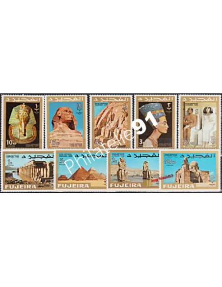 FUJEIRA n° 49 à 57 - EGYPTE - timbres à thèmes
