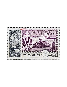TOGO - P.A. n° 22 -annivèrsaire de la libération.timbres des colonies