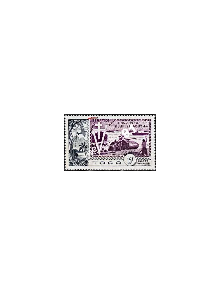 TOGO - P.A. n° 22 -annivèrsaire de la libération.timbres des colonies