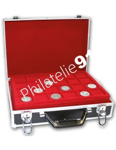 Mallette diamant pour monnaies, matériel numismatique