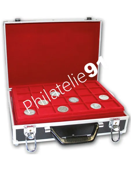 Mallette diamant pour monnaies, matériel numismatique
