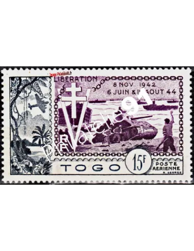 TOGO - P.A. n° 22 -annivèrsaire de la libération.timbres des colonies