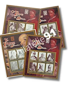 Lot thématique les Papes, collection de timbres,  Lot de timbres