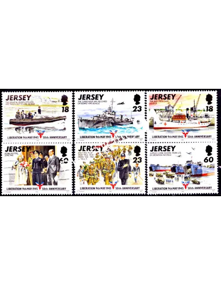 JERSEY - n°  689 à 694 - 50e anniversaire de la Libération