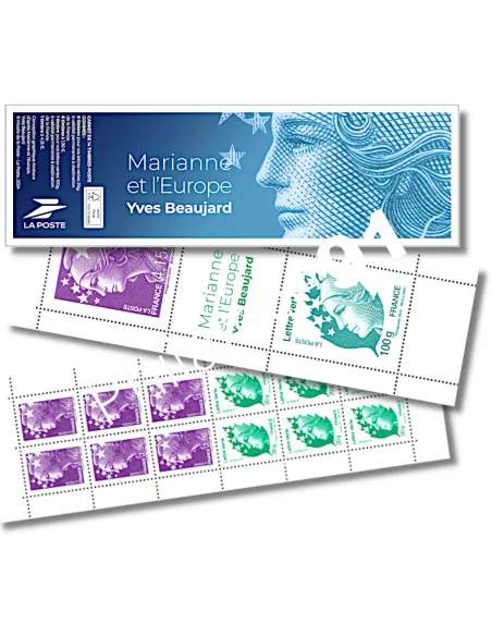 Carnet Carnet Marianne et l'Europe, collection timbres France