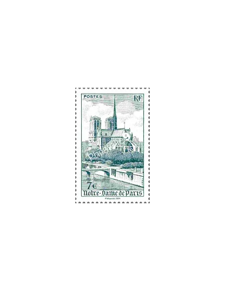 Timbre Notre Dame de Paris, salon d'automne 2024, timbres de France