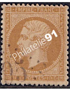 Timbre de France n°  21 - Second Empire - Napoléon III - oblitéré