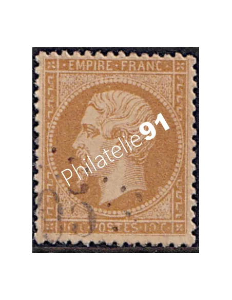 Timbre de France n°  21 - Second Empire - Napoléon III - oblitéré