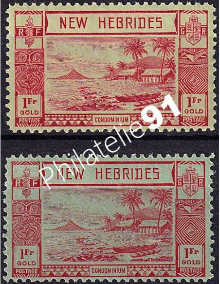 Nouvelles-Hébrides, variété sur n° 120, timbres colonies Francaises