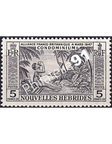 Nouvelles-Hébrides n° 185 charnière, timbres colonies francaises