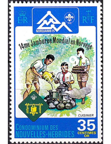Nouvelles-Hébrides n° 411 neuf, timbres colonies francaises