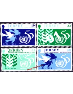 JERSEY - n°  717 à 720 - Organisation des Nations Unies