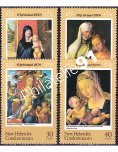 Nouvelles-Hébrides n° 545 à 548 neufs, timbres colonies francaises