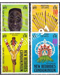 Nouvelles-Hébrides n° 563 à 566 neufs, timbres colonies francaises