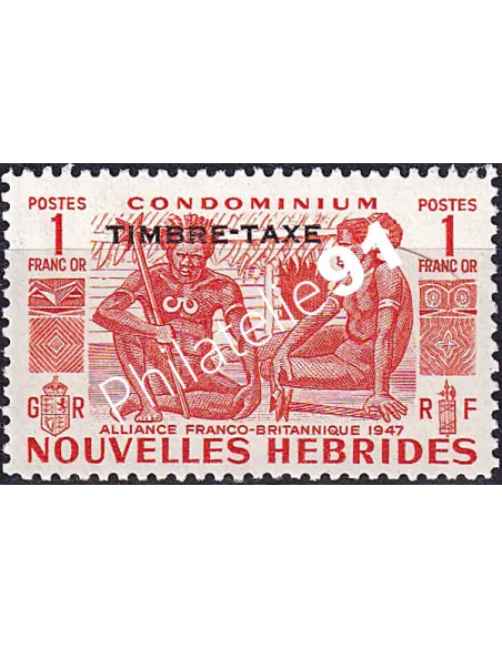 Nouvelles-Hébrides, Timbre-taxe n° 30 neuf, colonies francaises