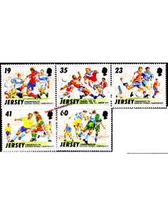 JERSEY - n°  728 à 732 - Championnats européens de Football 1996