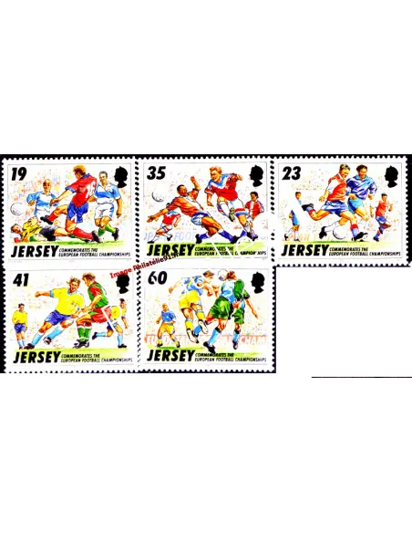 JERSEY - n°  728 à 732 - Championnats européens de Football 1996