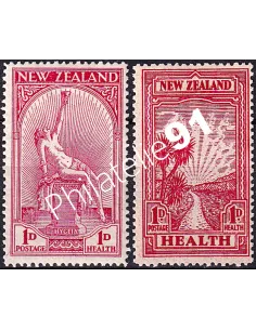 Nouvelle-Zélande, n° 190 à 194 charnière, collection timbre Océanie