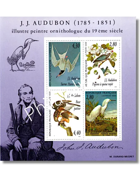 Bloc feuillet n°  18 - J.-J. Audubon