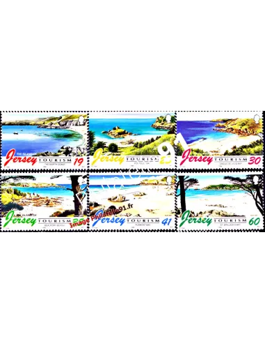 JERSEY - n°  742 à 747 - Tourisme - Les plages de Jersey