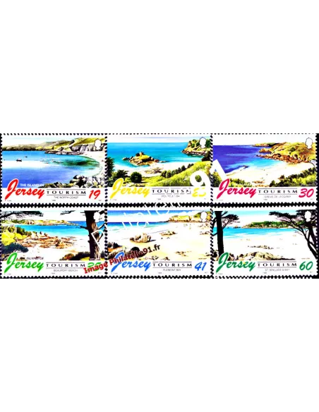 JERSEY - n°  742 à 747 - Tourisme - Les plages de Jersey
