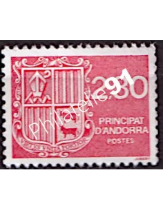 Timbre d'Andorre Français n° 387 - Thématique: Armoiries