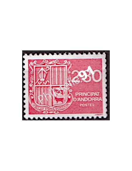 Timbre d'Andorre Français n° 387 - Thématique: Armoiries