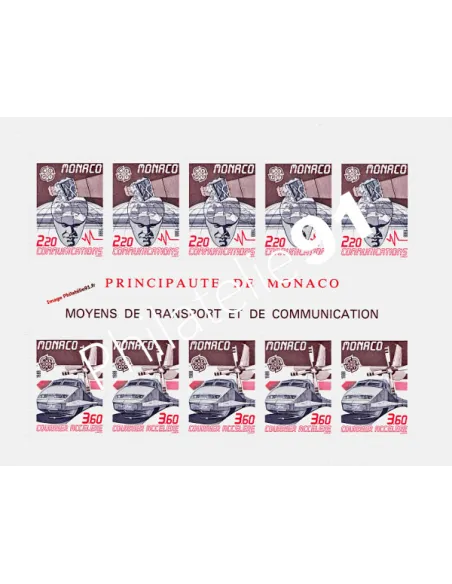 Timbres de MONACO - BF n° 41 - Europa - Transport et communication