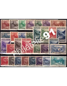 Timbre d'Andorre Français n° 61 à n°  92, timbres d'Europe