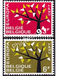 Belgique, n° 1222 à 1223 , collection timbres Europa