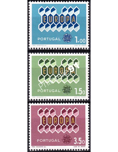 Portugal, n° 908 à 910, collection timbres Europa
