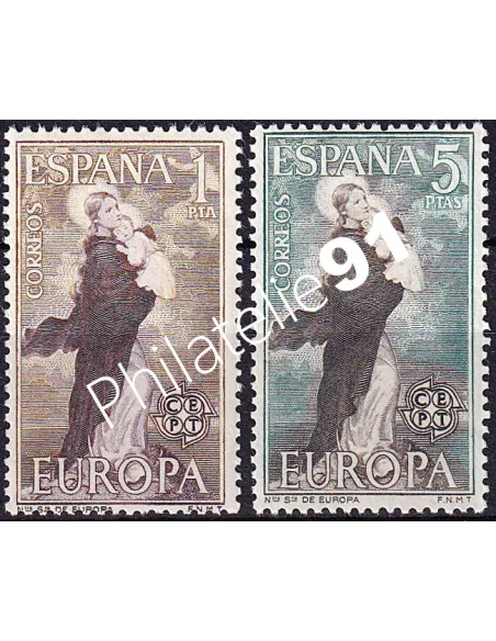 Espagne, n° 1188 à 1189, collection timbres Europa