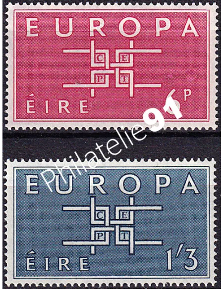 Irlande, n° 159 à 160, collection timbres Europa