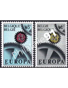Belgique, n° 1415 à 1416 , collection timbres Europa