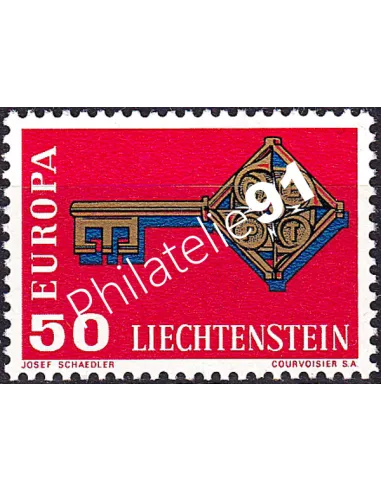 Liechtenstein, n° 446, collection timbres Europa