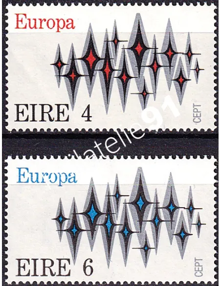 Irlande, n° 278 à 279, collection timbres Europa