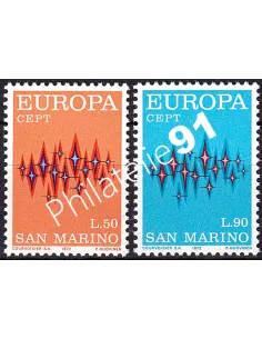 ST-MARIN, n° 808 à 809, collection timbres Europa