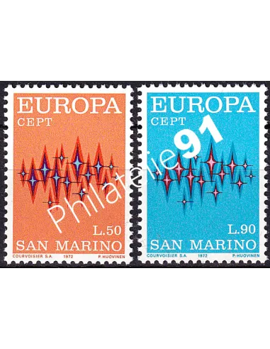 ST-MARIN, n° 808 à 809, collection timbres Europa