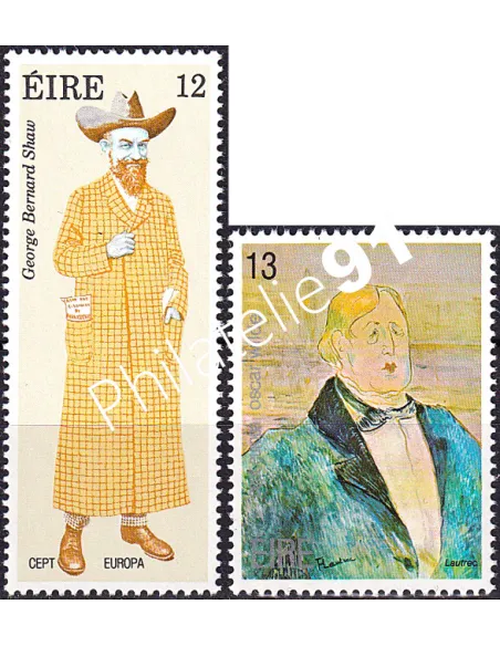 Irlande, n° 418 à 419, collection timbres Europa
