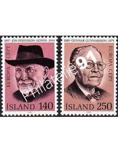 Islande, n° 505 à 506, collection timbres d'Europa