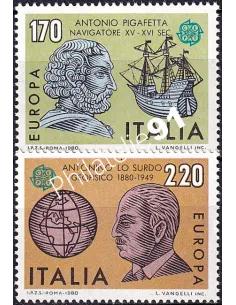 Italie n° 1418 à 1419, collection timbres d'Europa