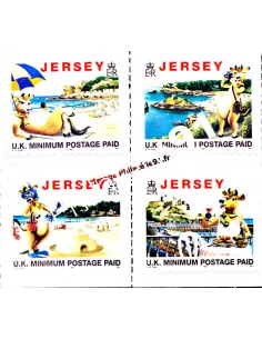 JERSEY - n°  767 à 770 - Tourisme avec Lillie la vache