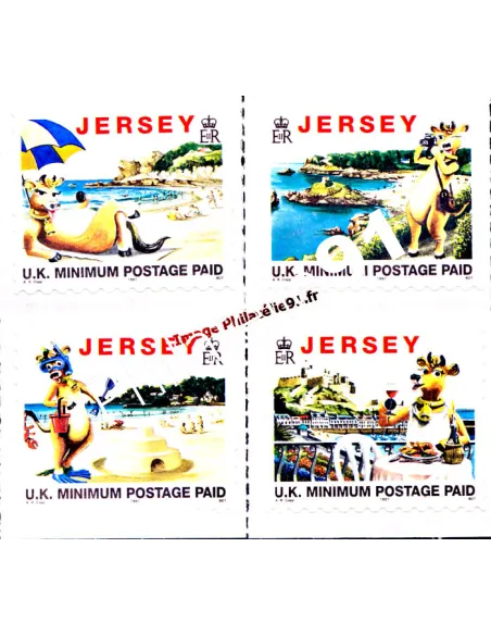 JERSEY - n°  767 à 770 - Tourisme avec Lillie la vache
