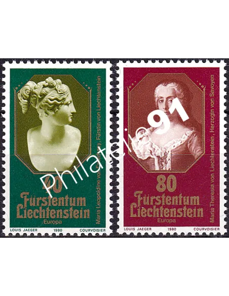 Liechtenstein, n° 682 à 683, collection timbres Europa