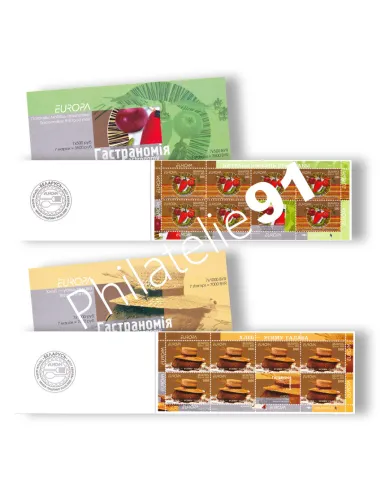 Biélorussie, carnets n° 528 et 529, collection timbres Europa