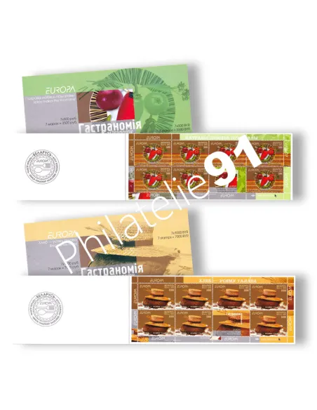 Biélorussie, carnets n° 528 et 529, collection timbres Europa
